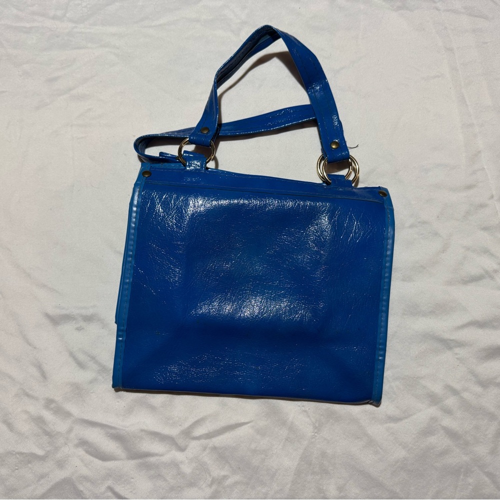 Blue Leather Bag from Japan